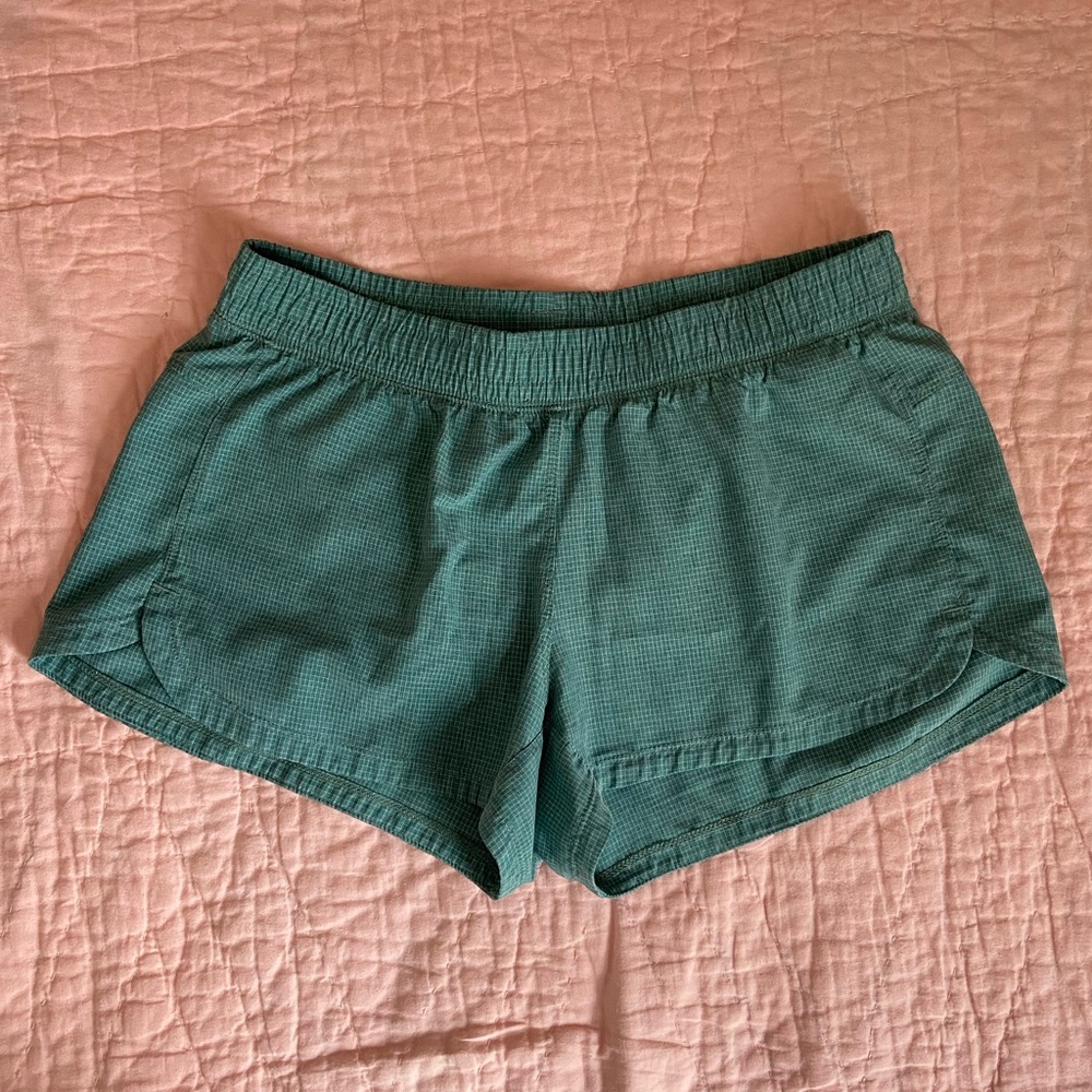 Adidas Women’s Teal Checkered Shorts